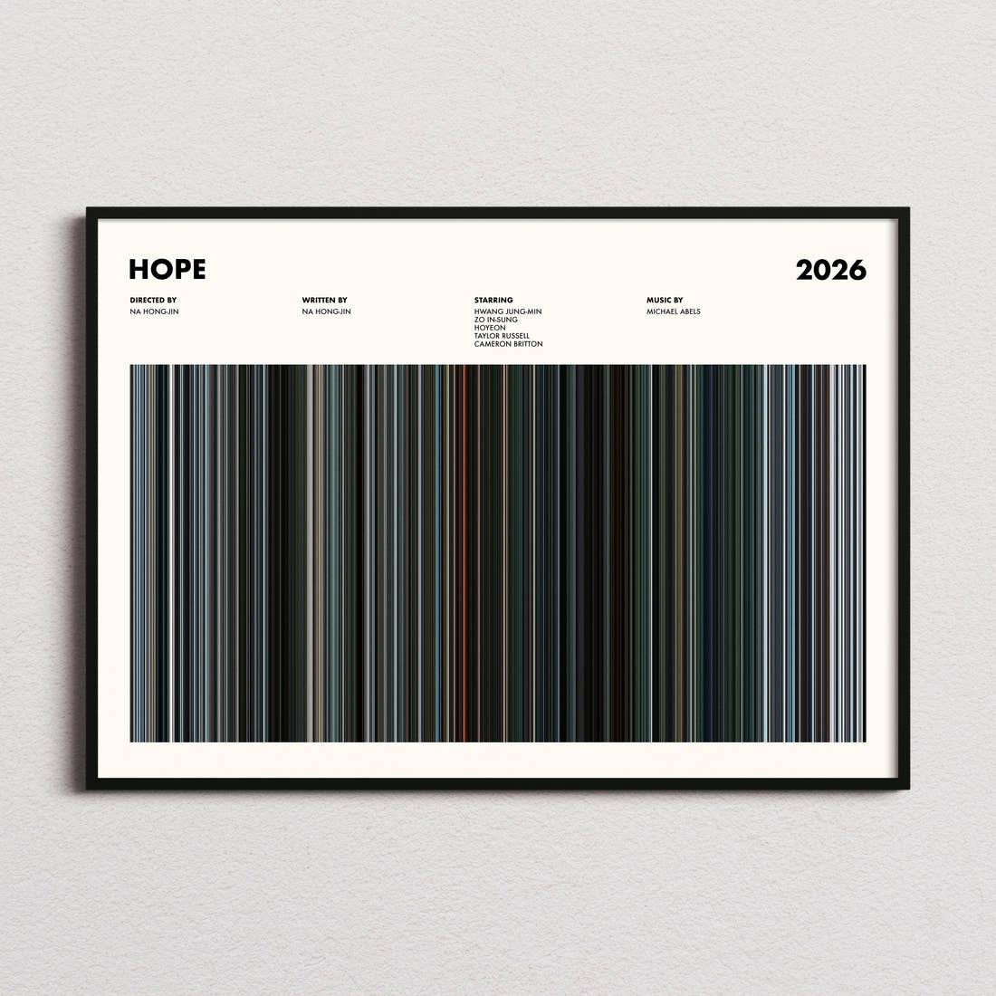 Hope Movie Barcode Poster
