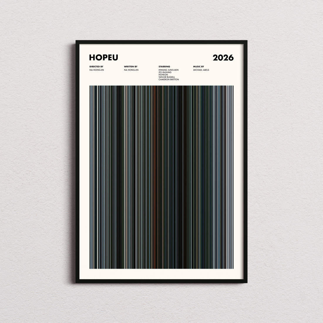 Hopeu Movie Barcode Poster