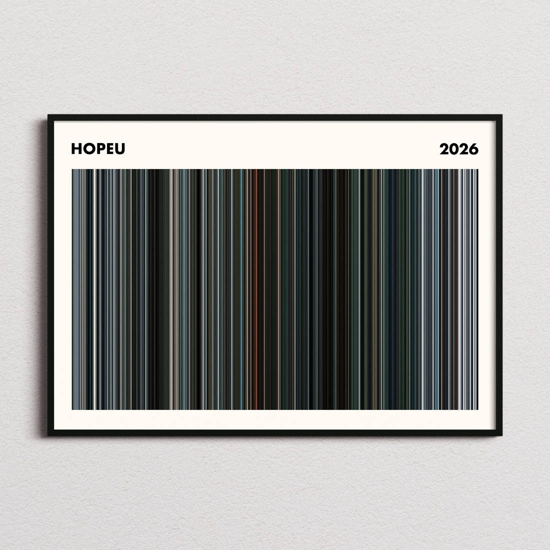 Hopeu Movie Barcode Poster - Simplified