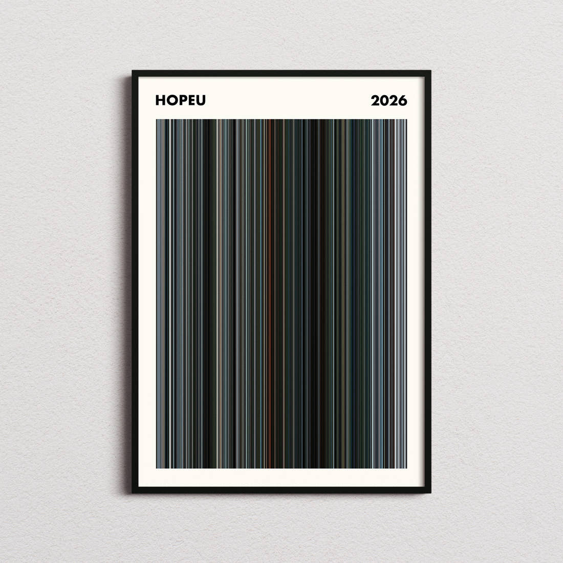 Hopeu Movie Barcode Poster - Simplified