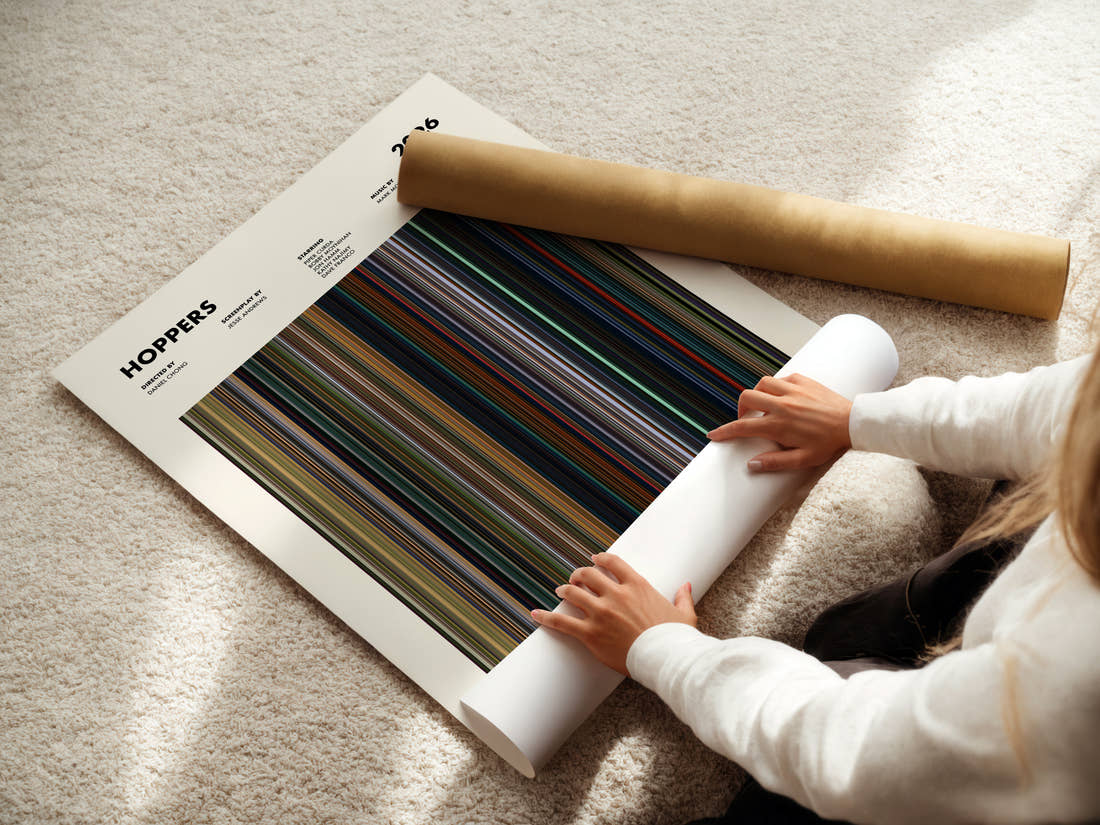 Hoppers Movie Barcode Poster
