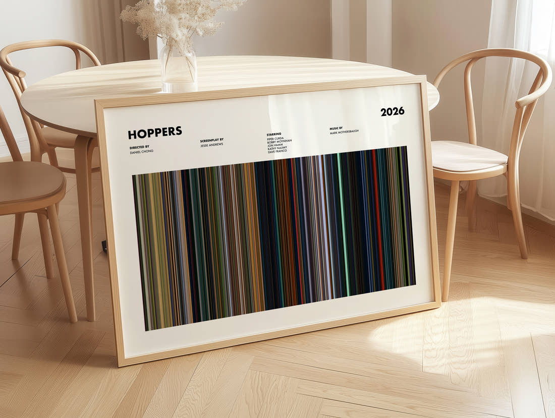 Hoppers Movie Barcode Poster