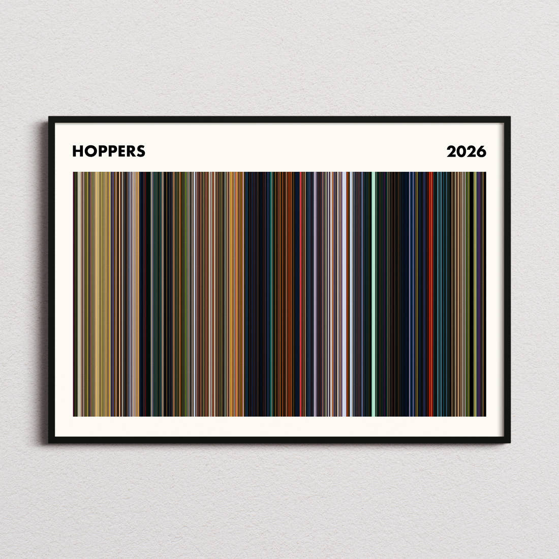 Hoppers Movie Barcode Poster - Simplified