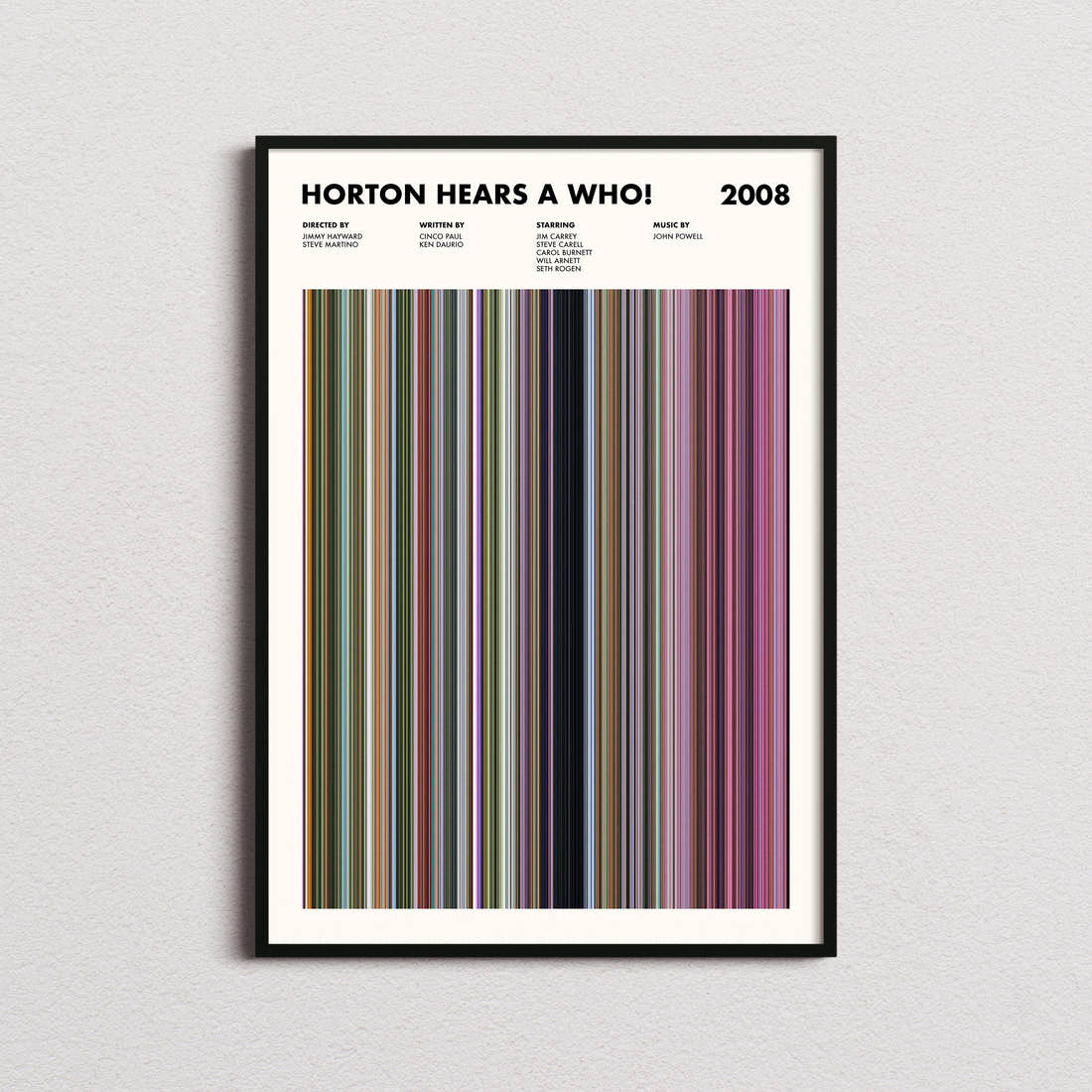 Horton Hears a Who! Movie Barcode Poster