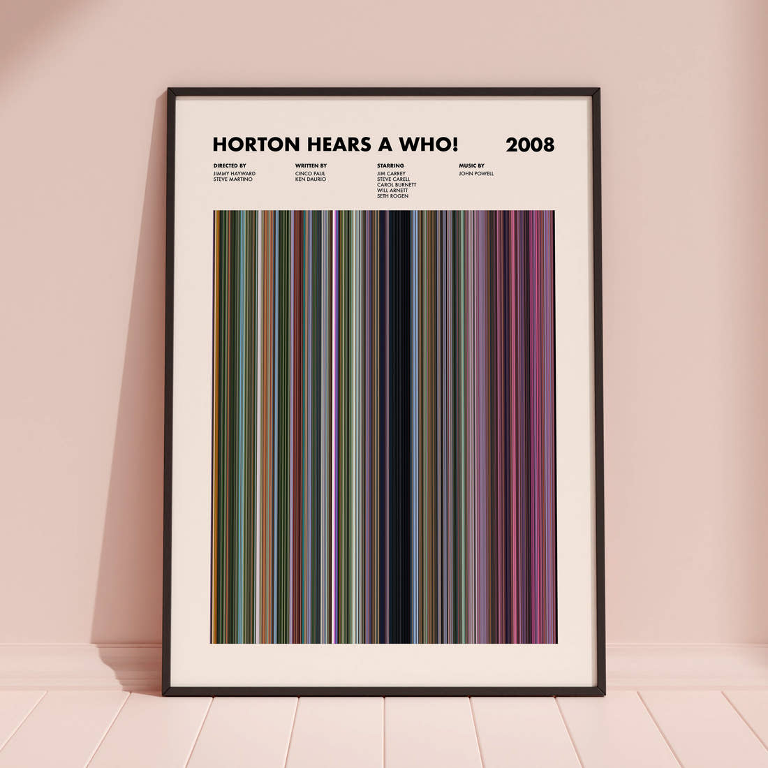 Horton Hears a Who! Movie Barcode Poster