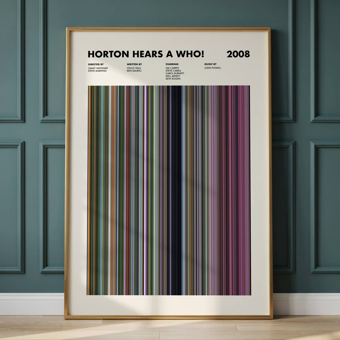 Horton Hears a Who! Movie Barcode Poster