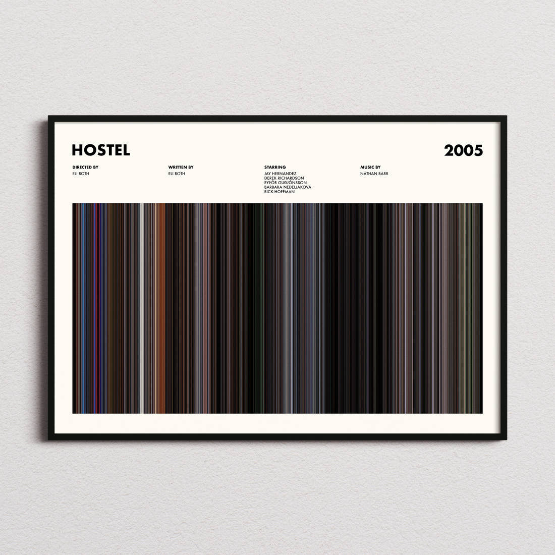 Hostel Movie Barcode Poster