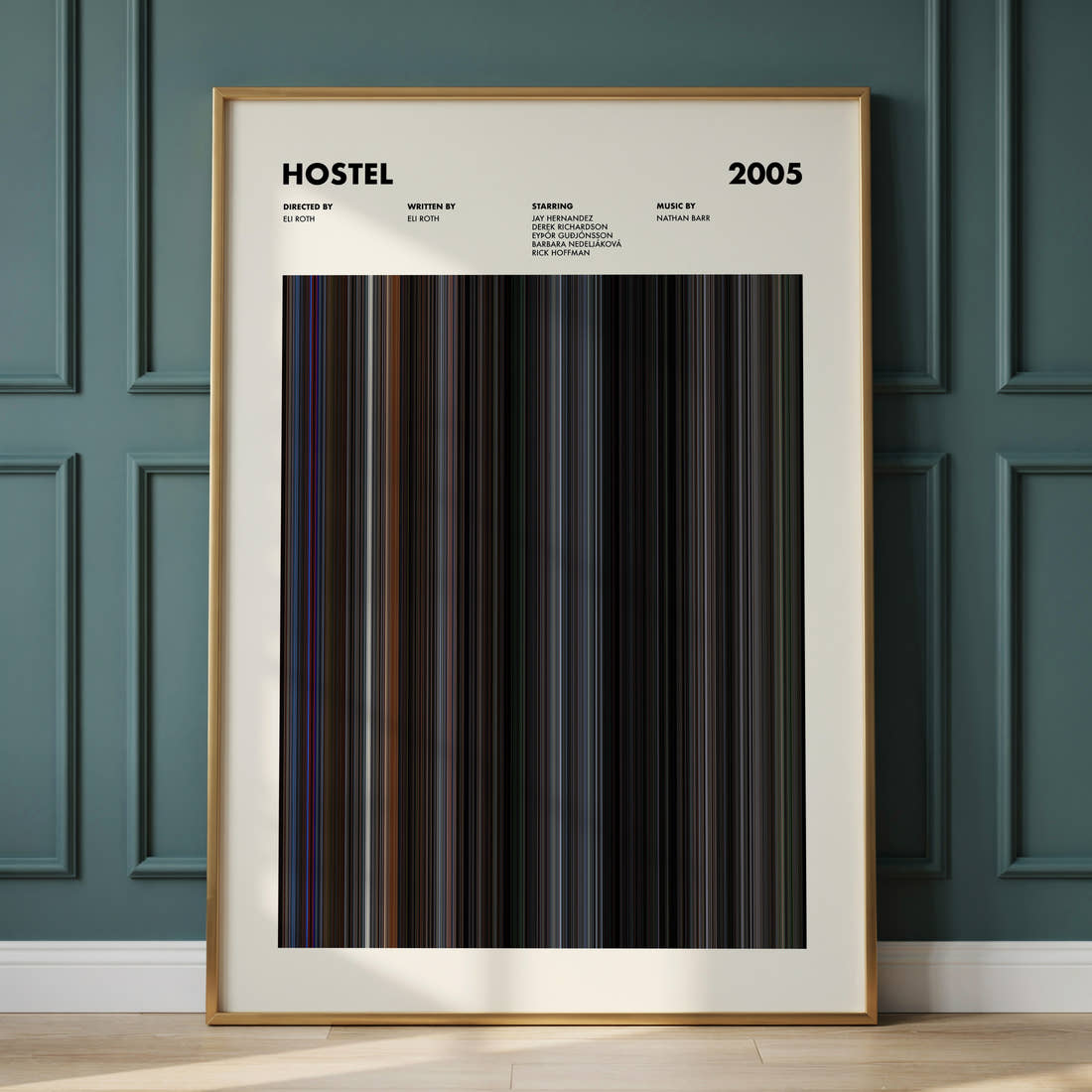 Hostel Movie Barcode Poster