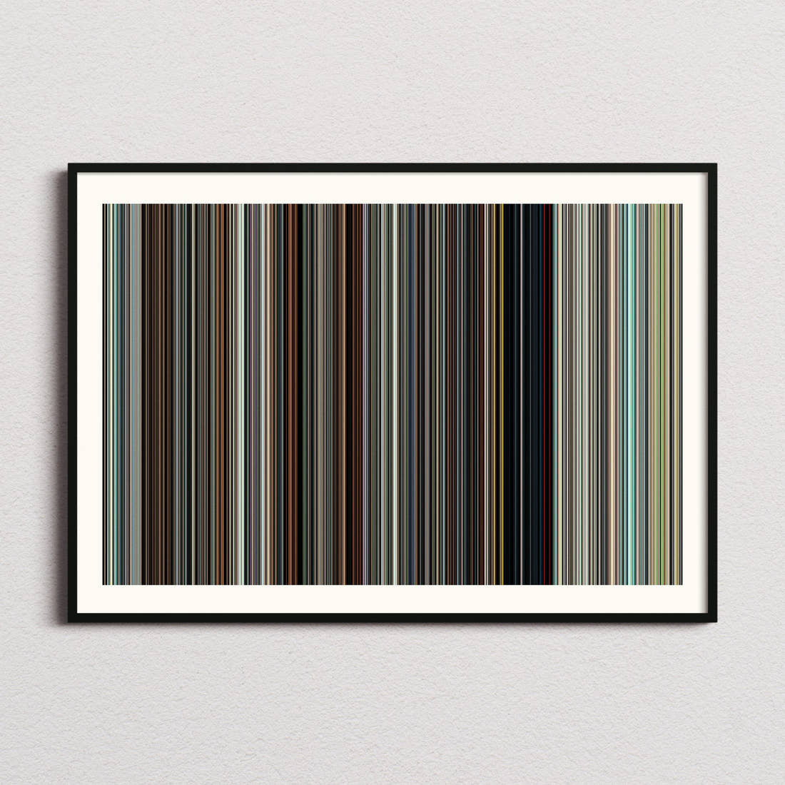 Hot Fuzz Movie Barcode Poster - Barcode Only