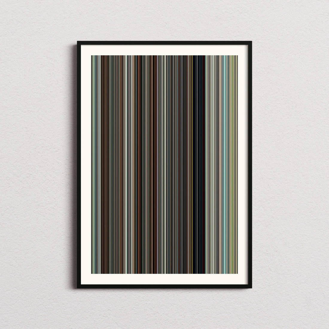Hot Fuzz Movie Barcode Poster - Barcode Only