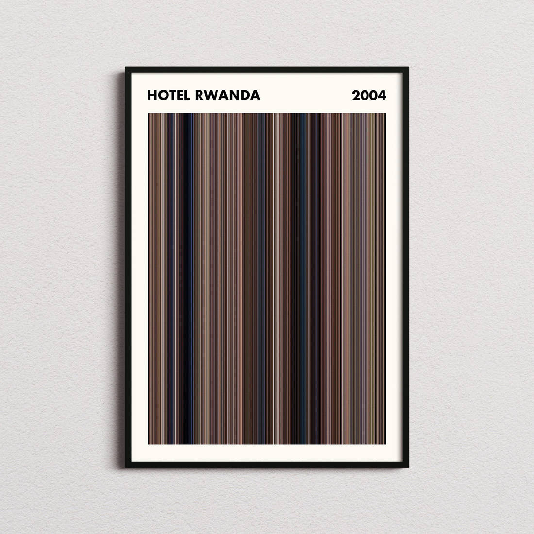 Hotel Rwanda Movie Barcode Poster - Simplified