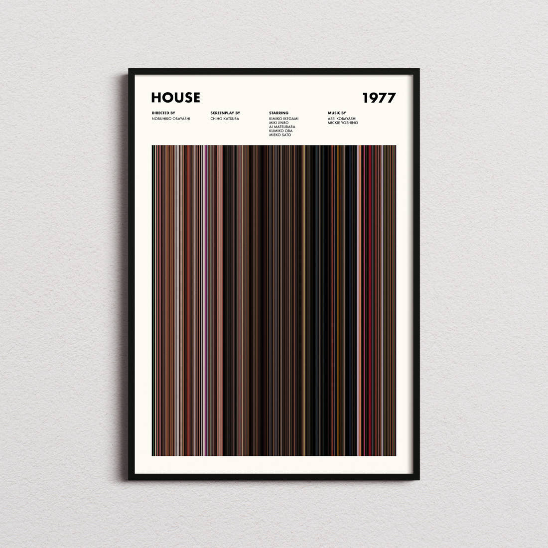 House Movie Barcode Poster