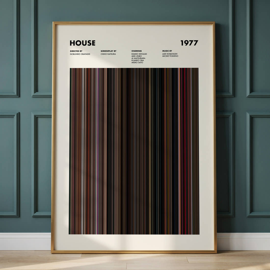 House Movie Barcode Poster