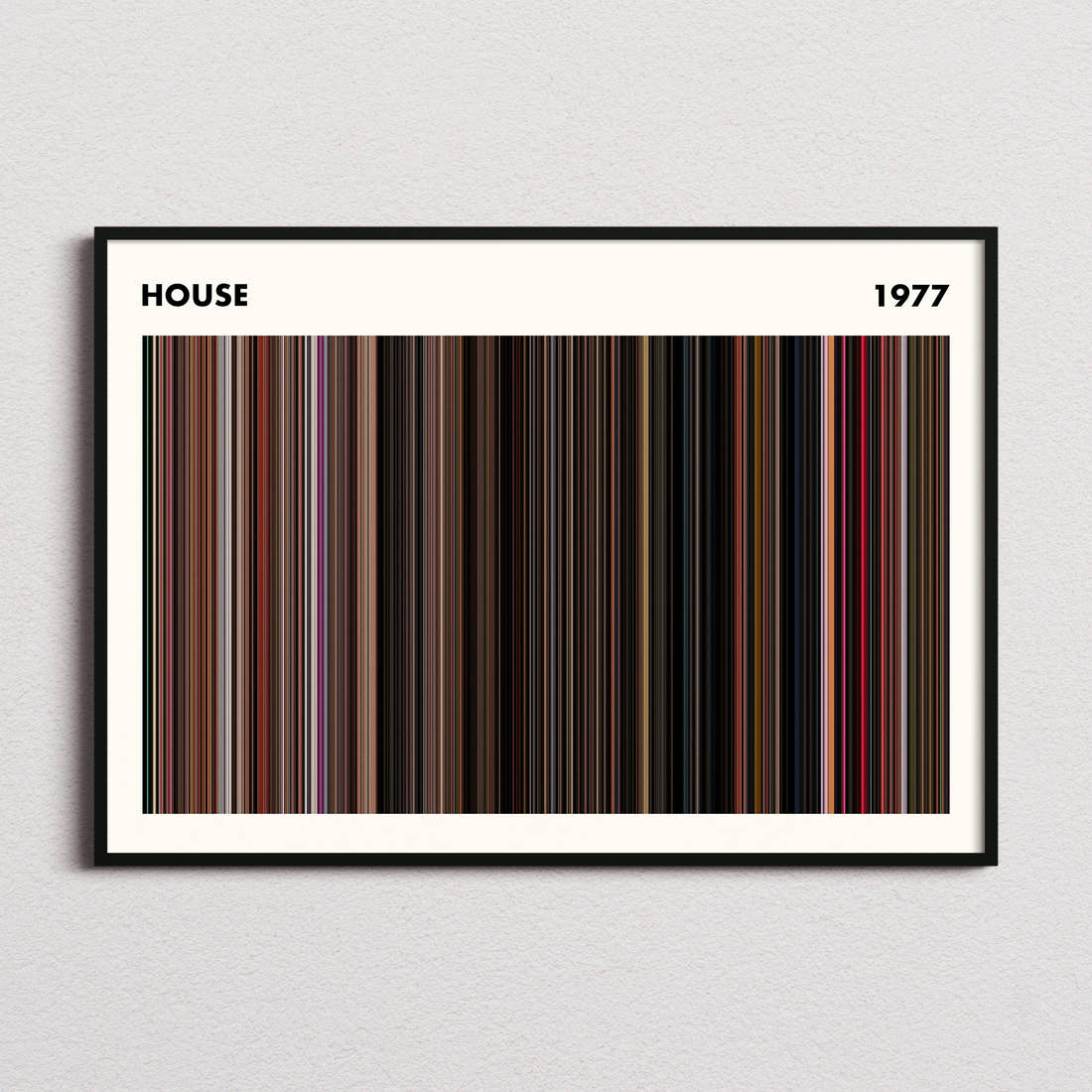 House Movie Barcode Poster - Simplified