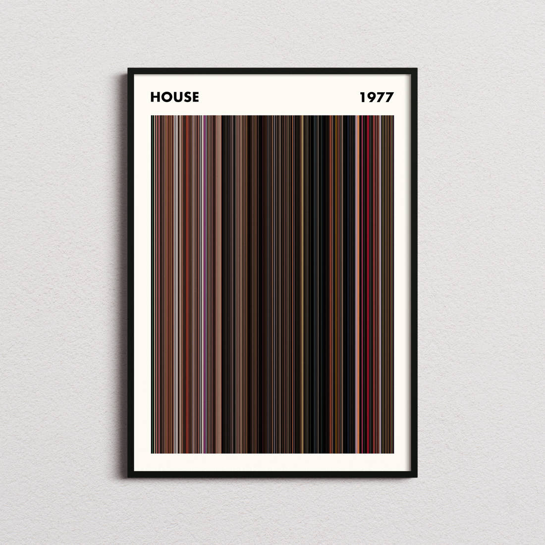 House Movie Barcode Poster - Simplified