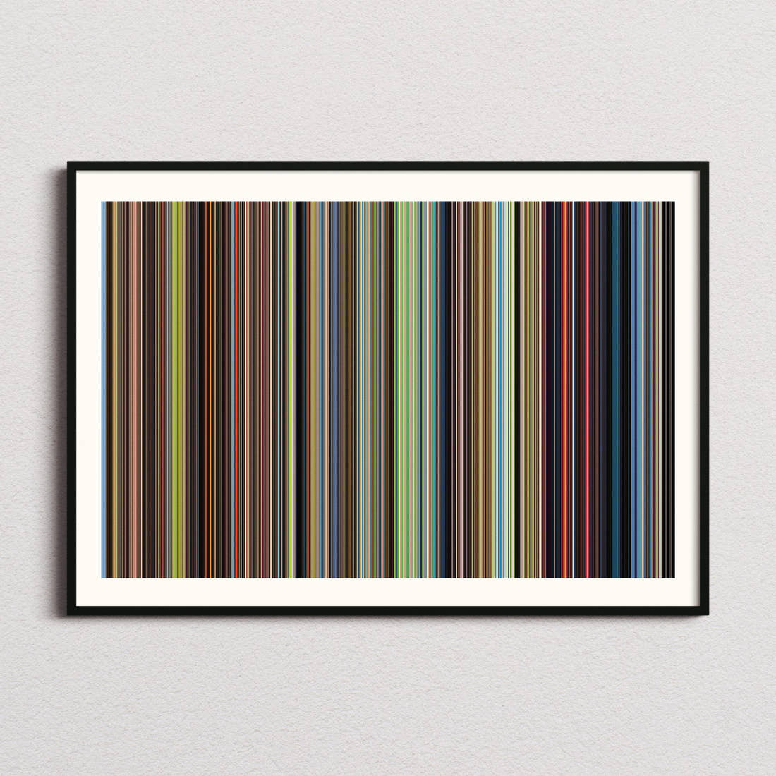Howl's Moving Castle Movie Barcode Poster - Barcode Only