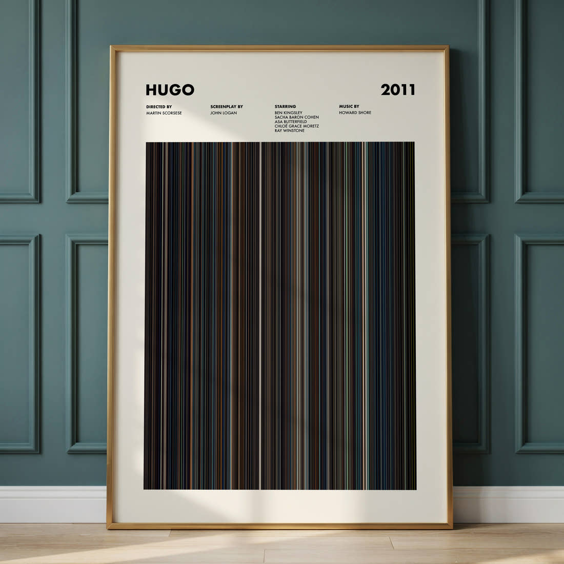 Hugo Movie Barcode Poster