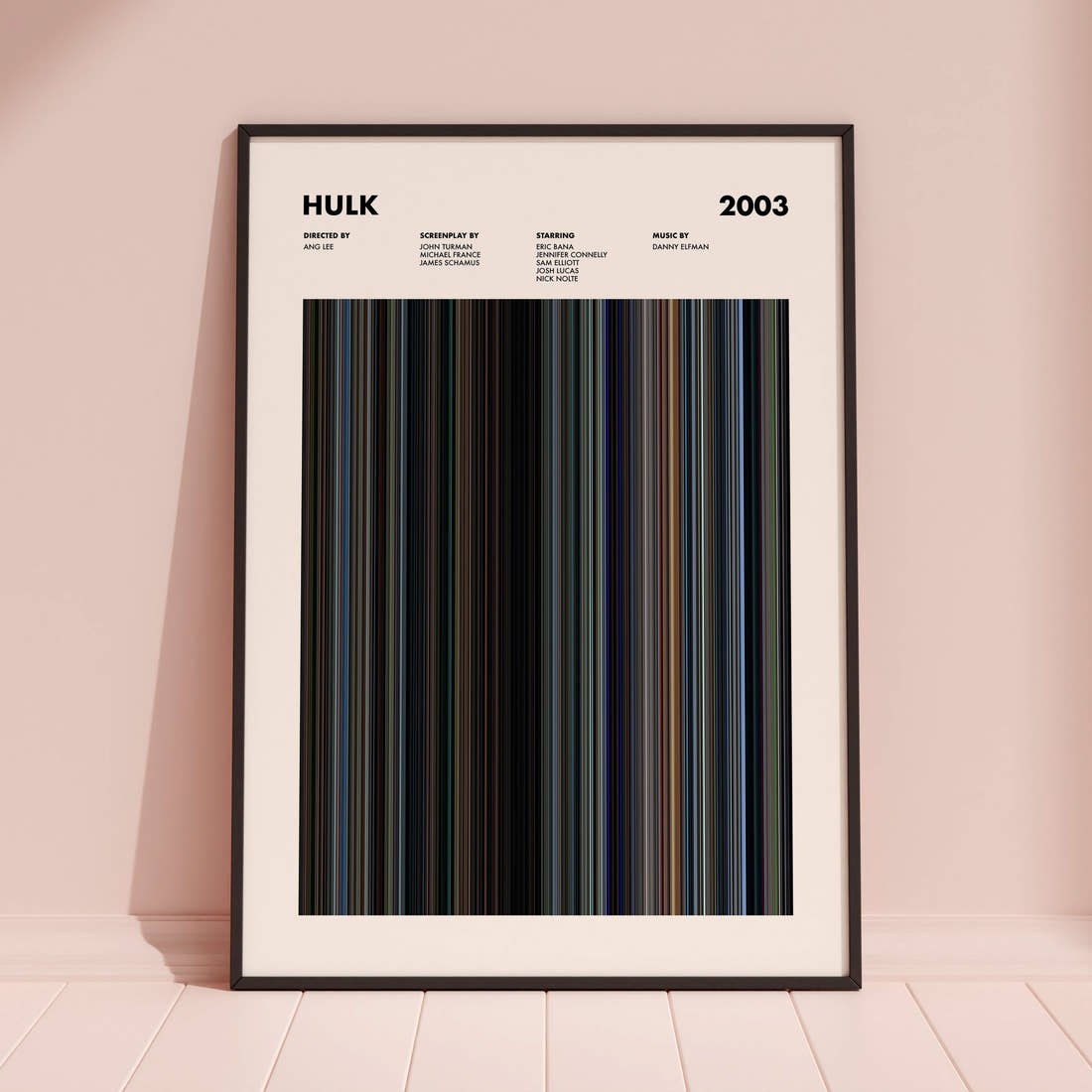Hulk Movie Barcode Poster