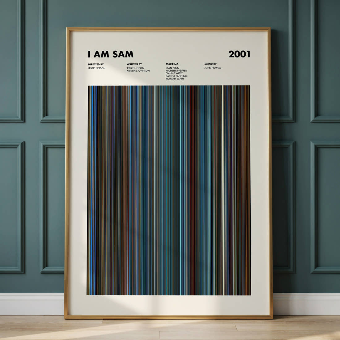 I Am Sam Movie Barcode Poster