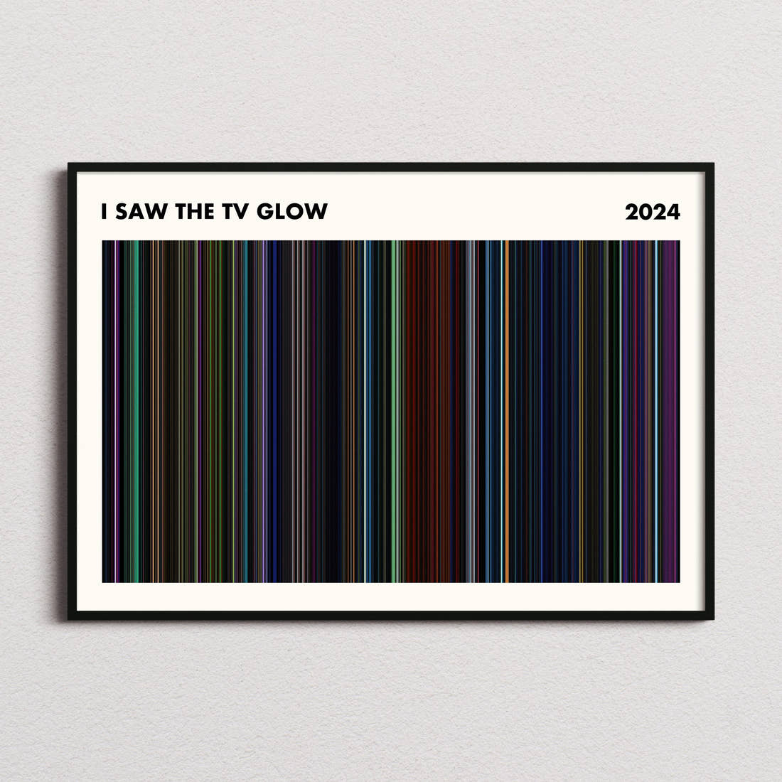 I Saw the TV Glow Movie Barcode Poster - Simplified