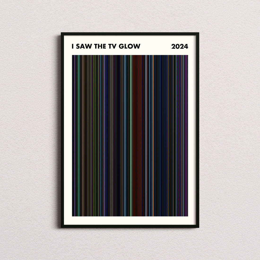 I Saw the TV Glow Movie Barcode Poster - Simplified
