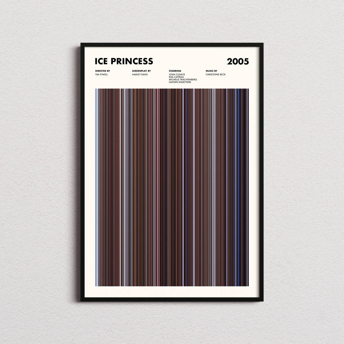 Ice Princess Movie Barcode Poster