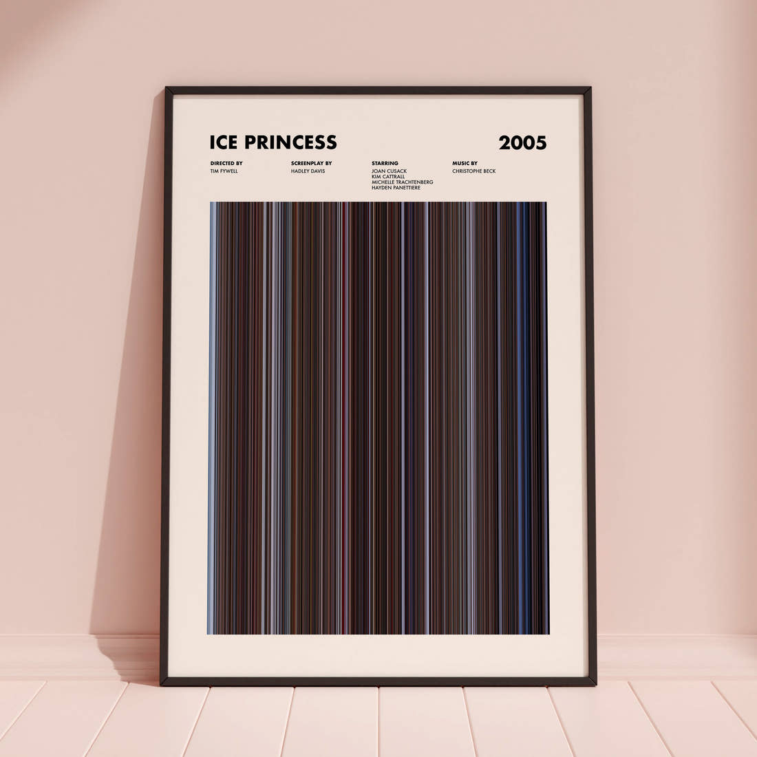 Ice Princess Movie Barcode Poster