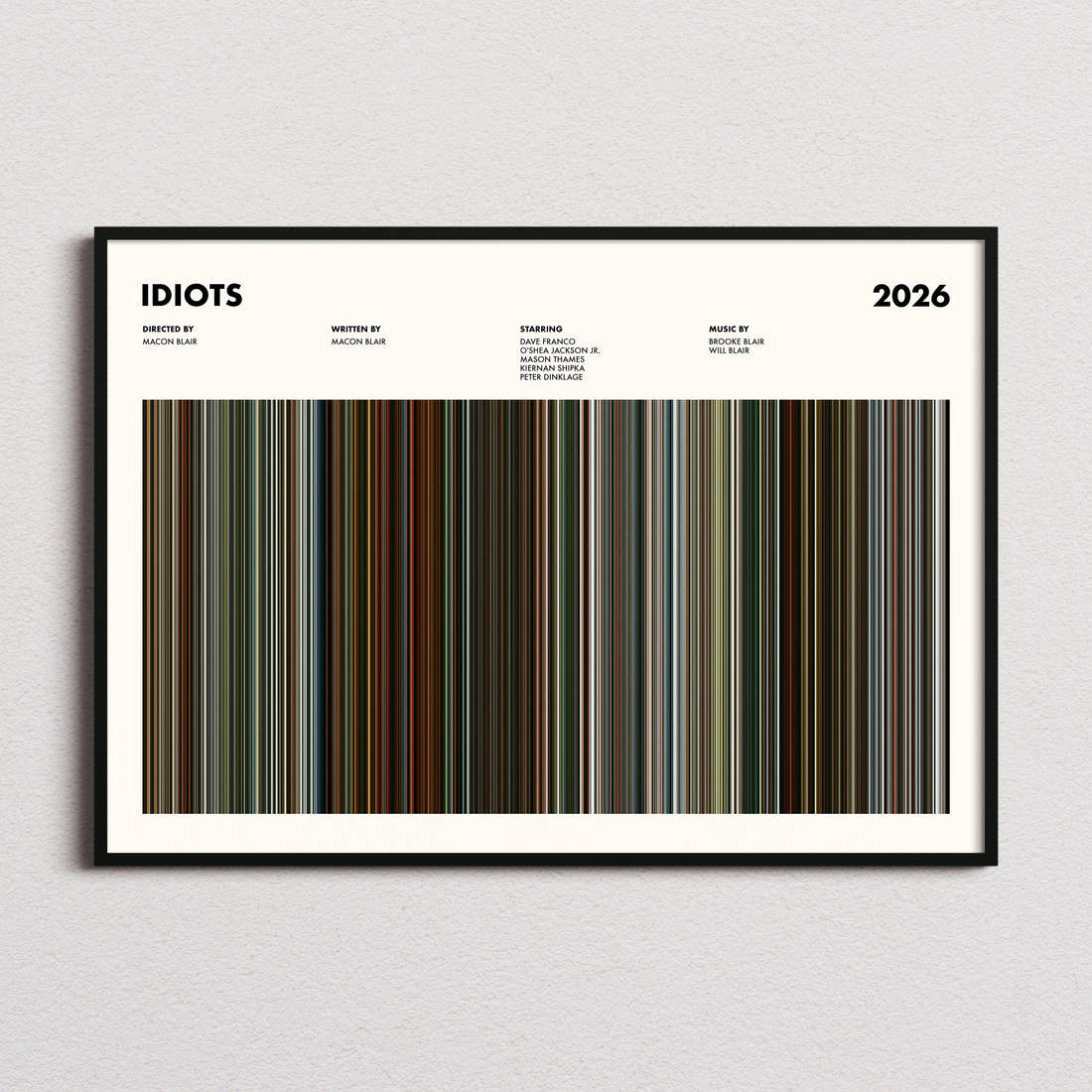 Idiots Movie Barcode Poster
