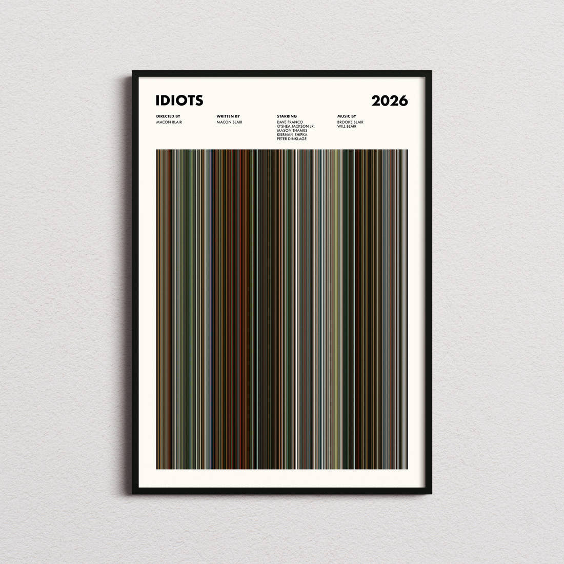 Idiots Movie Barcode Poster