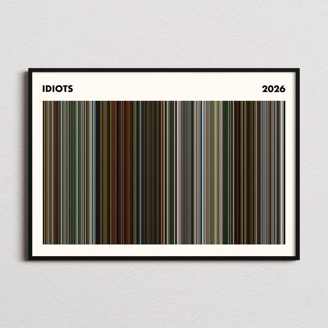 Idiots Movie Barcode Poster - Simplified