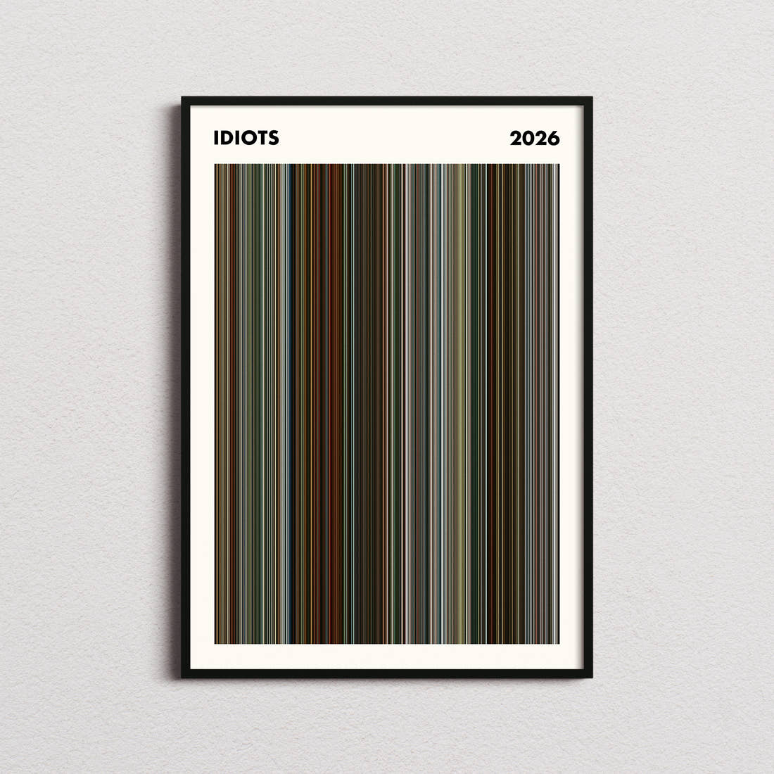 Idiots Movie Barcode Poster - Simplified