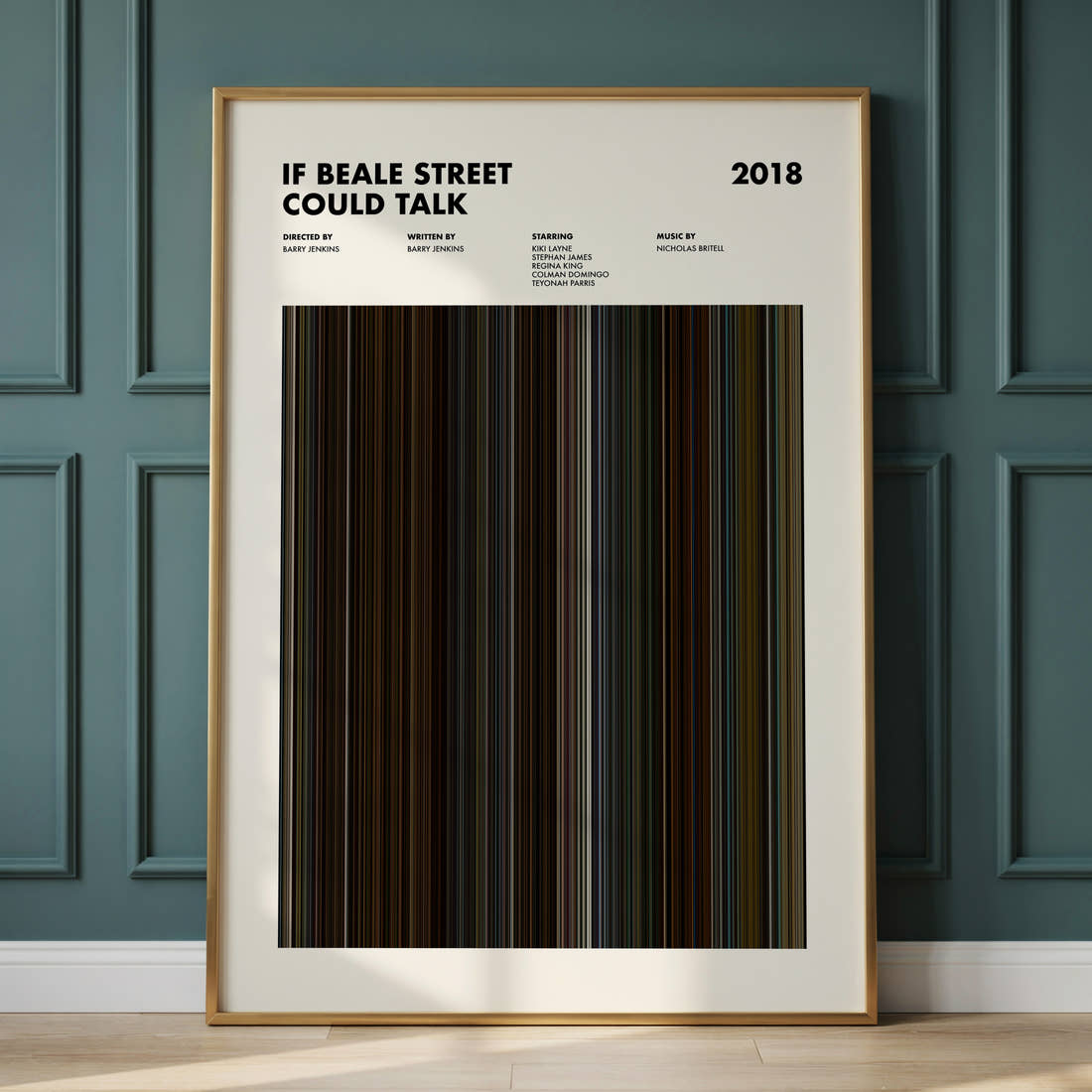 If Beale Street Could Talk Movie Barcode Poster
