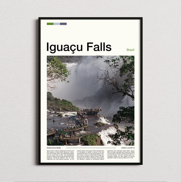 Iguacu Falls - Waterfall Walkway - Travel Print