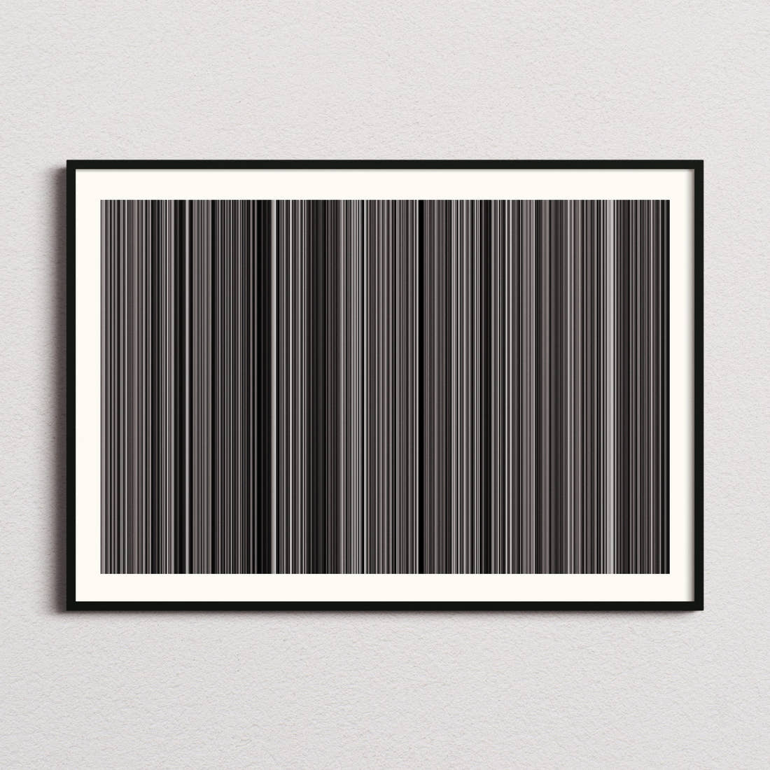 Ikiru Movie Barcode Poster - Barcode Only