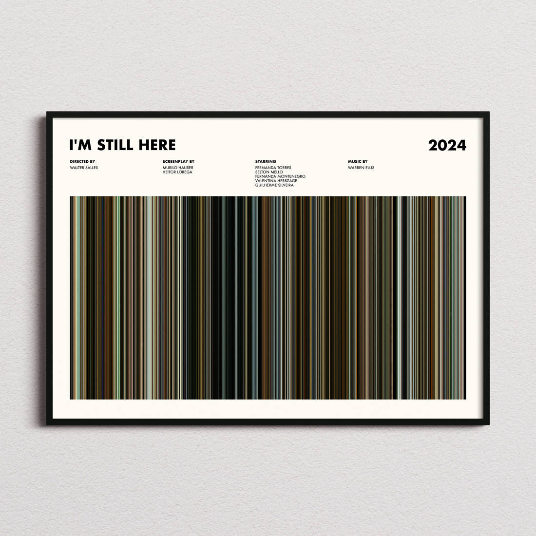 I'm Still Here Movie Barcode Poster
