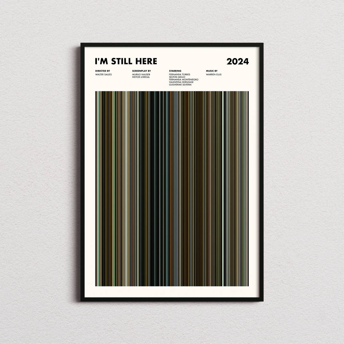 I'm Still Here Movie Barcode Poster