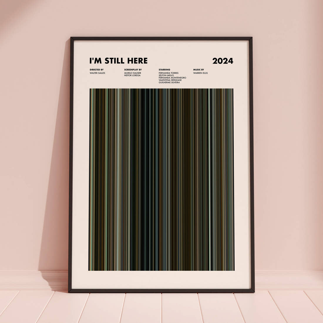 I'm Still Here Movie Barcode Poster