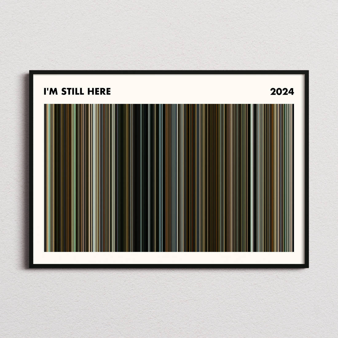 I'm Still Here Movie Barcode Poster - Simplified
