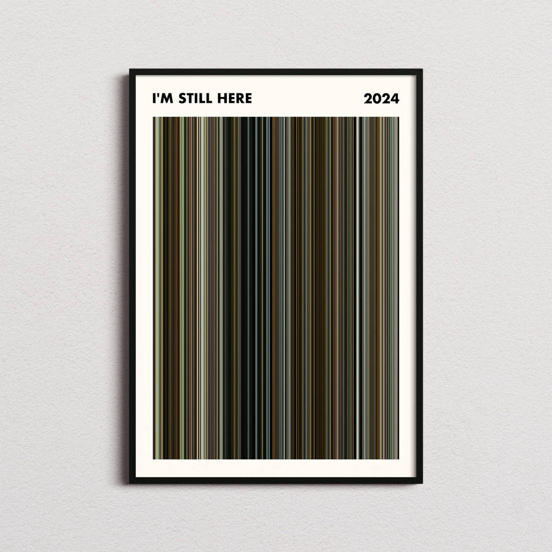 I'm Still Here Movie Barcode Poster - Simplified