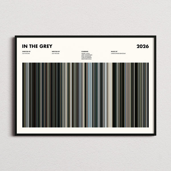In the Grey Movie Barcode Poster