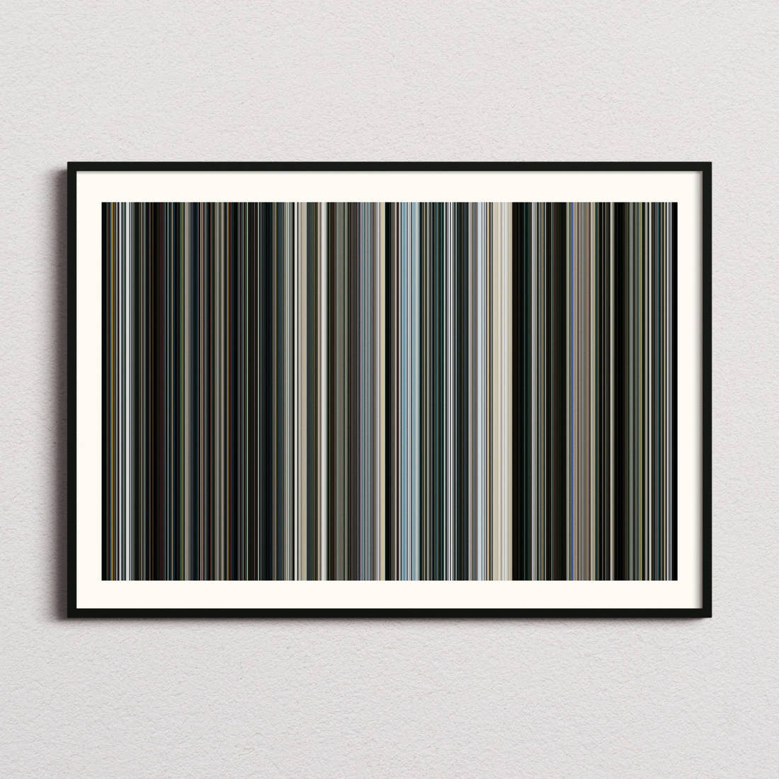 In the Grey Movie Barcode Poster - Barcode Only
