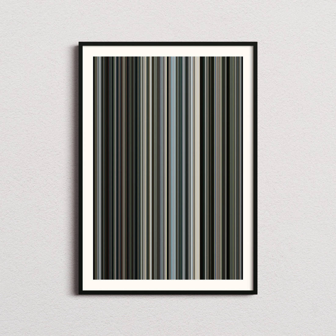 In the Grey Movie Barcode Poster - Barcode Only