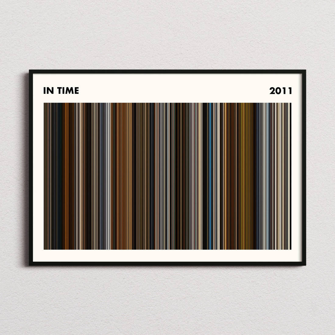In Time Movie Barcode Poster - Simplified