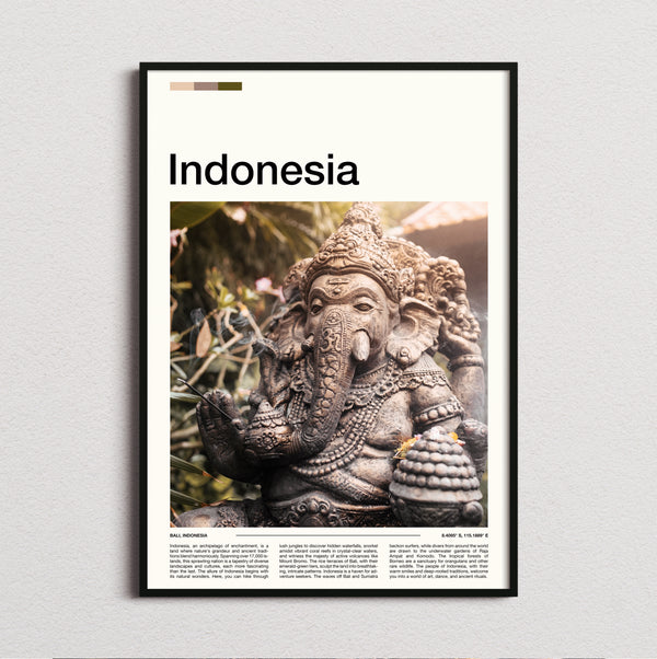 Indonesia - Ganesha Statue - Travel Print