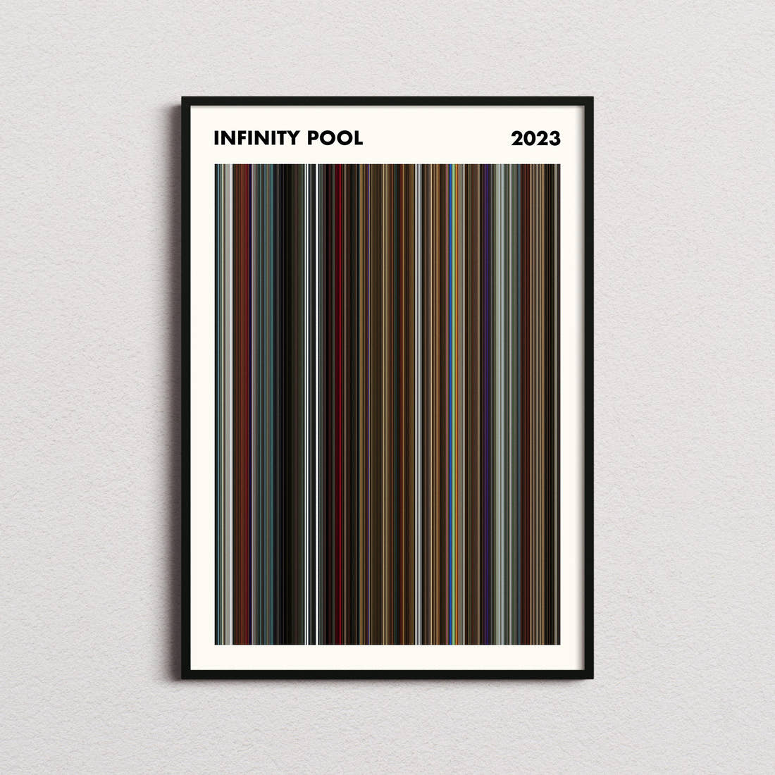 Infinity Pool Movie Barcode Poster - Simplified