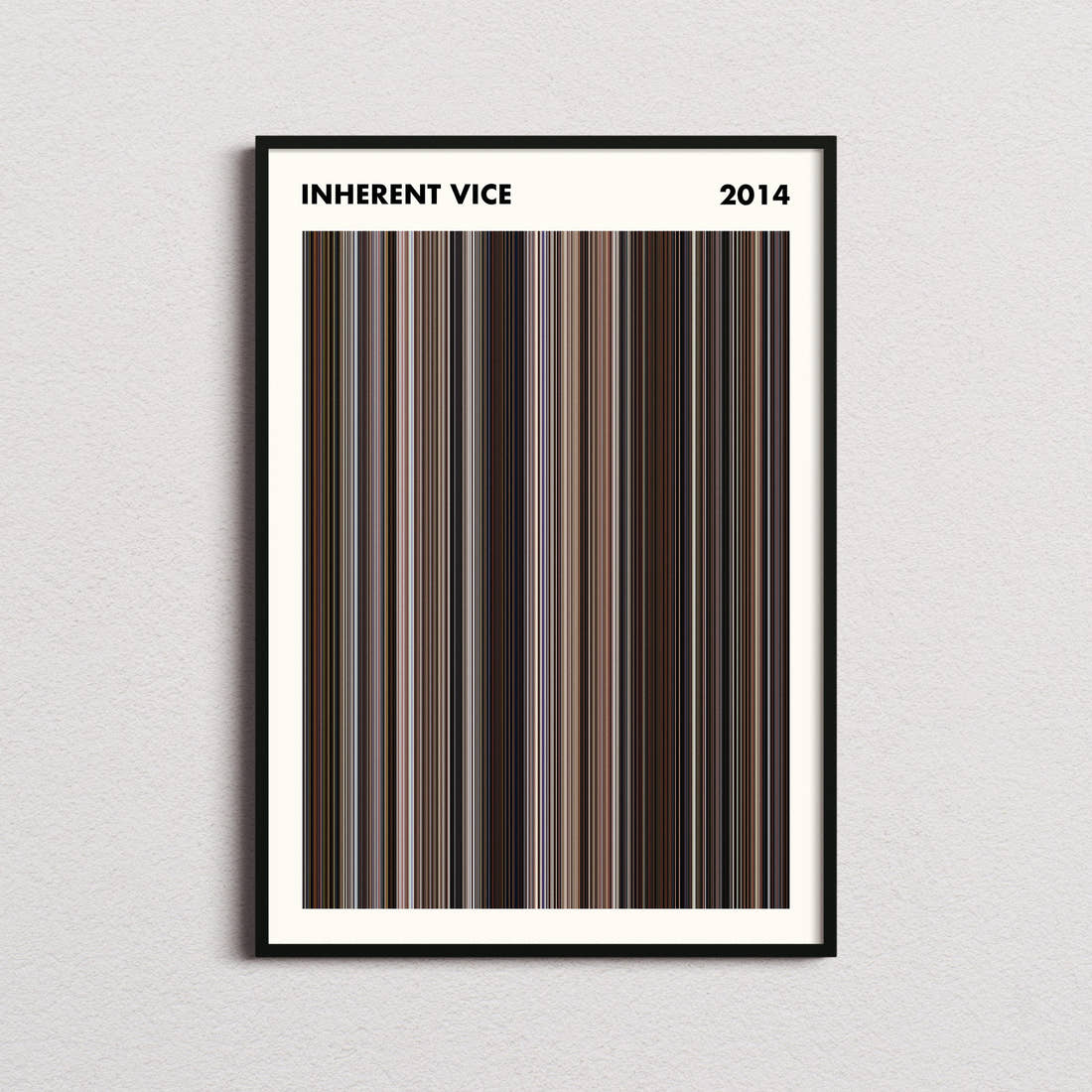 Inherent Vice Movie Barcode Poster - Simplified