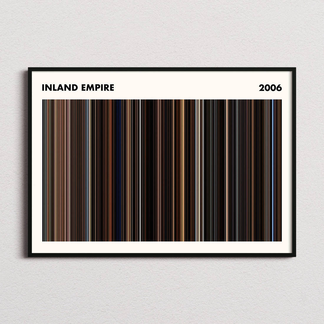 Inland Empire Movie Barcode Poster - Simplified