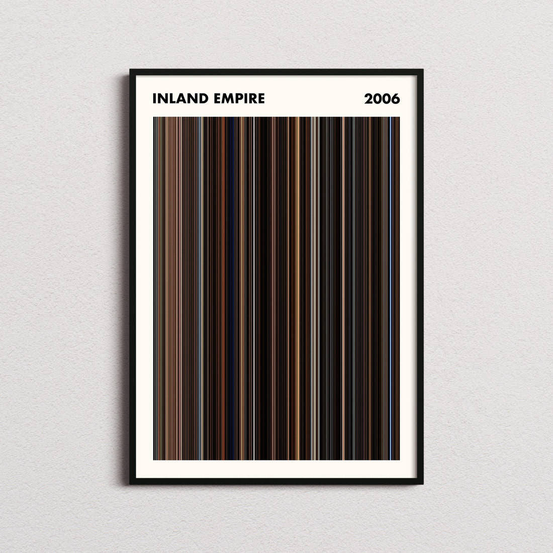 Inland Empire Movie Barcode Poster - Simplified