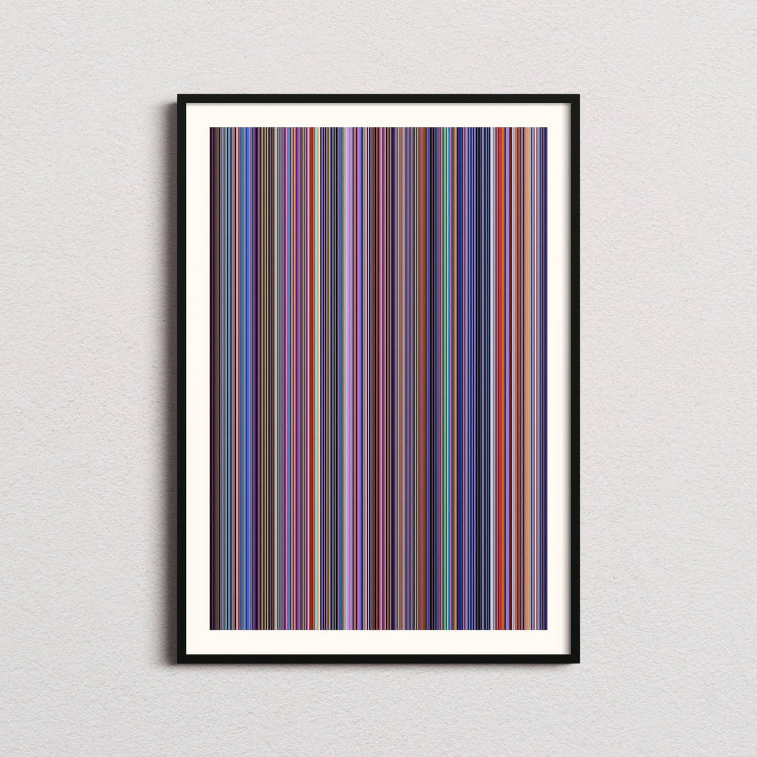 Inside Out 2 Movie Barcode Poster - Barcode Only