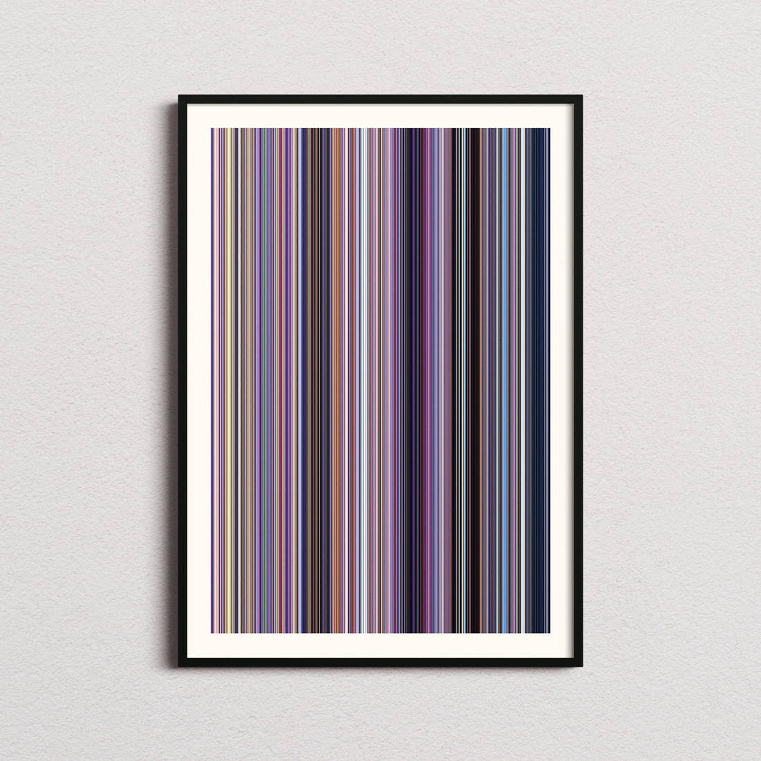 Inside Out Movie Barcode Poster - Barcode Only